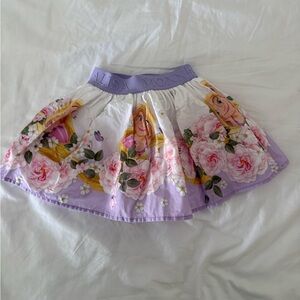 Monnalisa Rapunzel Floral Purple White Skirt